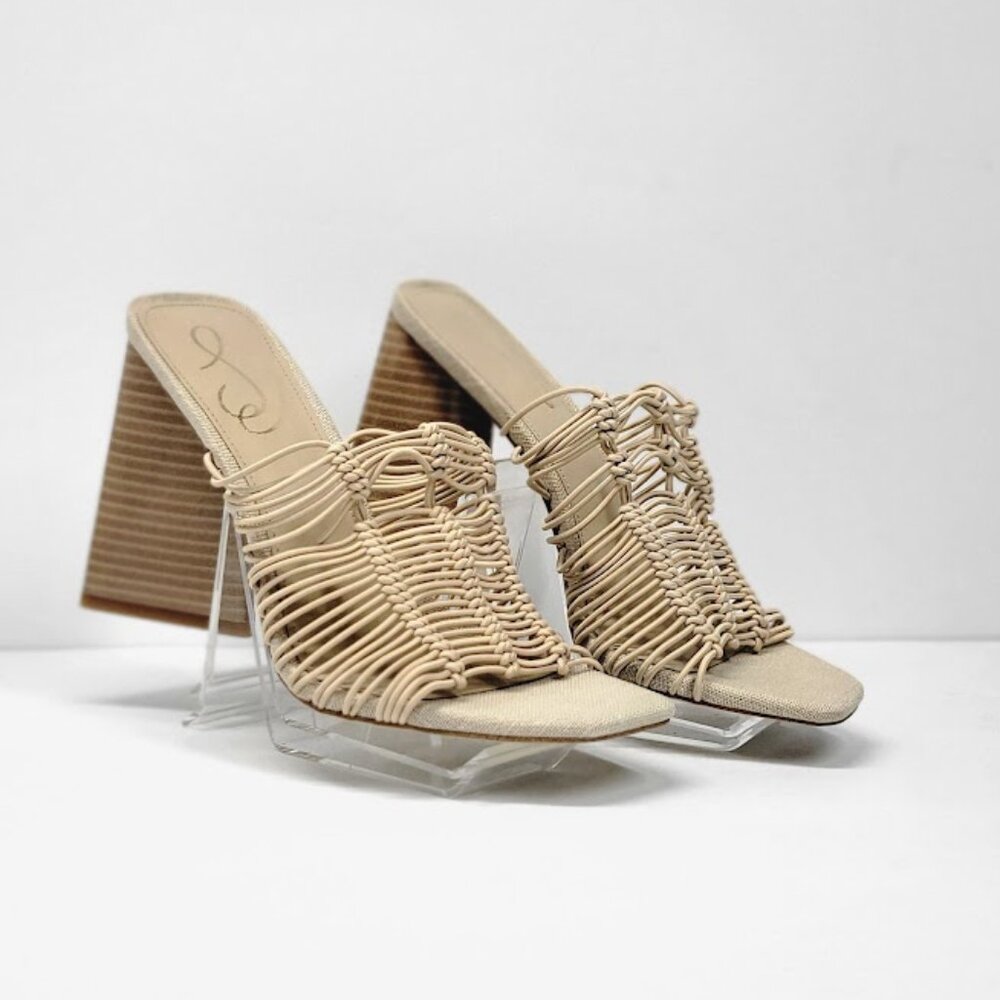 SAM EDELMAN laurette block heel mule sandals Sz 7